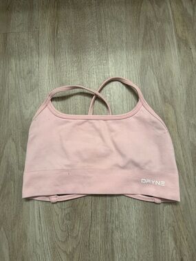 DFYNE Pink Crossback Sports Bra